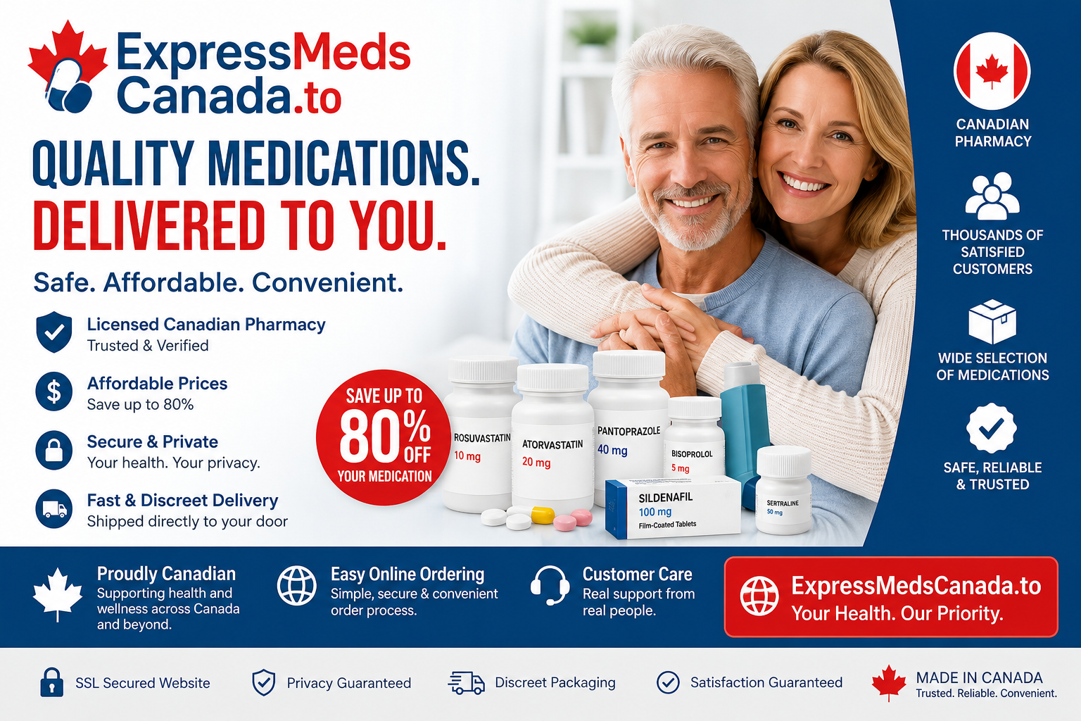 Express Meds Canada promotional graphic